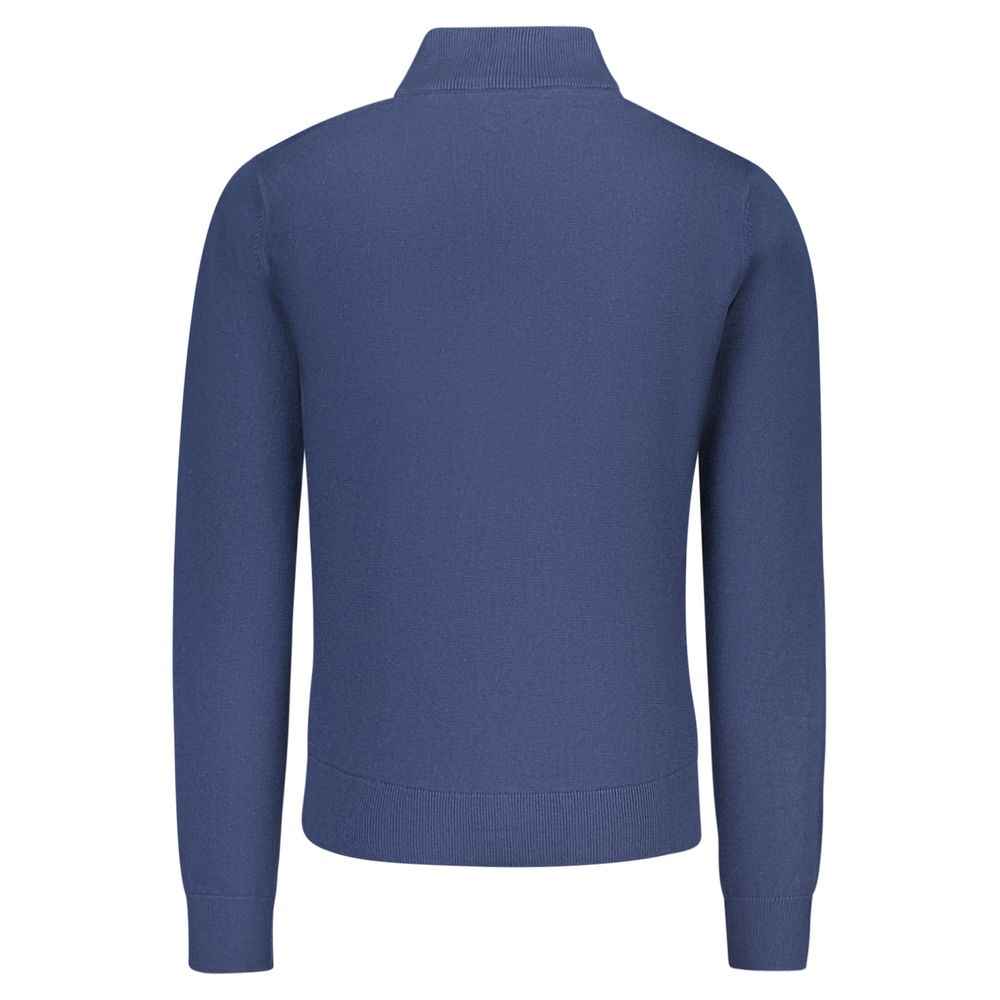 Blue Cotton Men's Sweater
