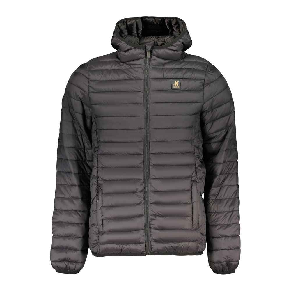 Black Polyester Men's Jacket