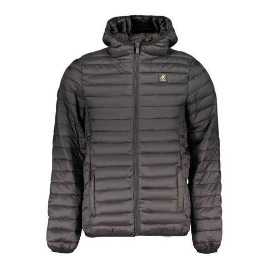 Black Polyester Men's Jacket
