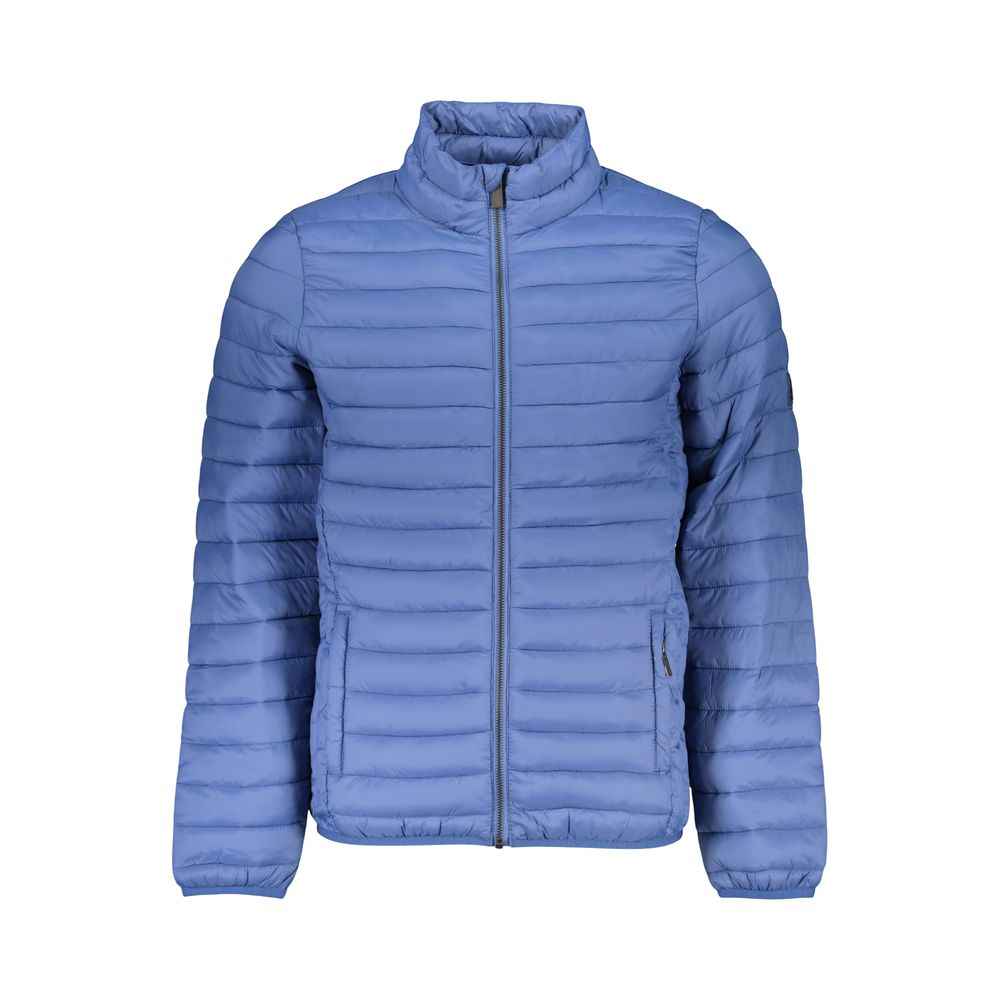 Blu Polyester Men's Jacket