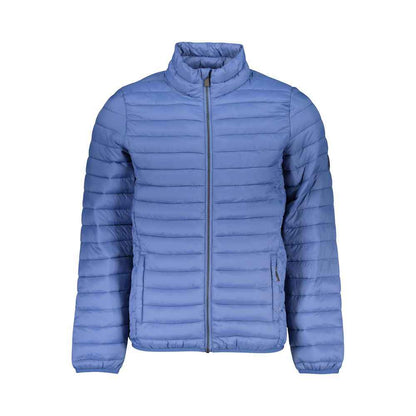 Blu Polyester Men's Jacket