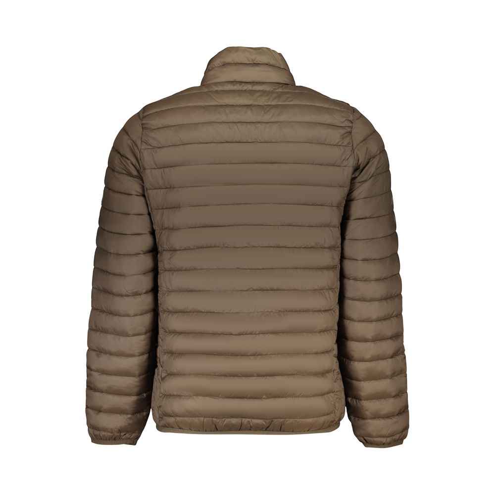 Brown Polyester Men's Jacket