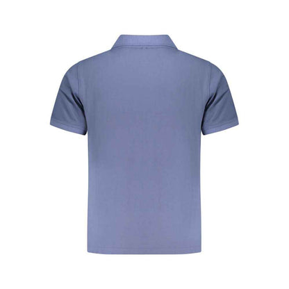Blue Organic Cotton Men Polo