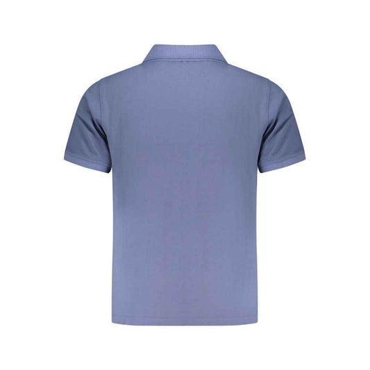 Blue Organic Cotton Men Polo