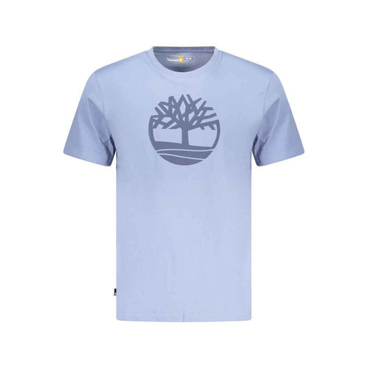Blue Cotton Men's T-Shirt