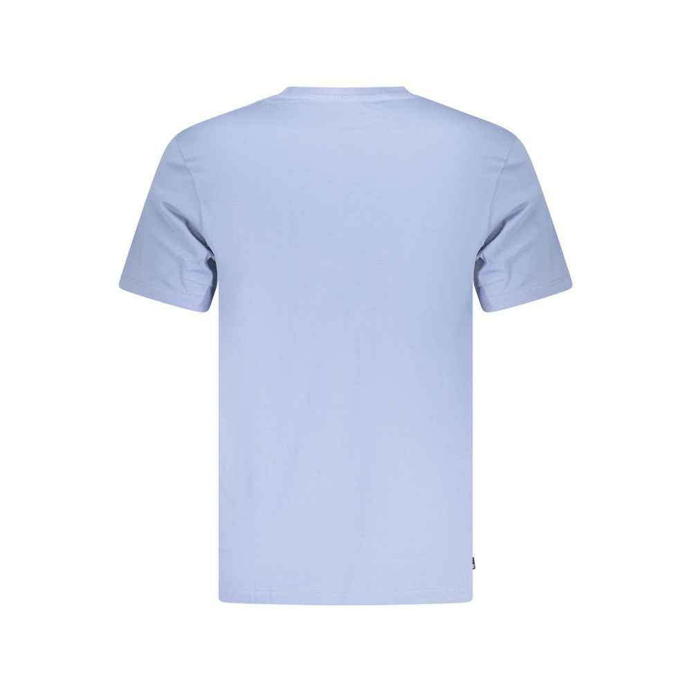 Blue Cotton Men's T-Shirt