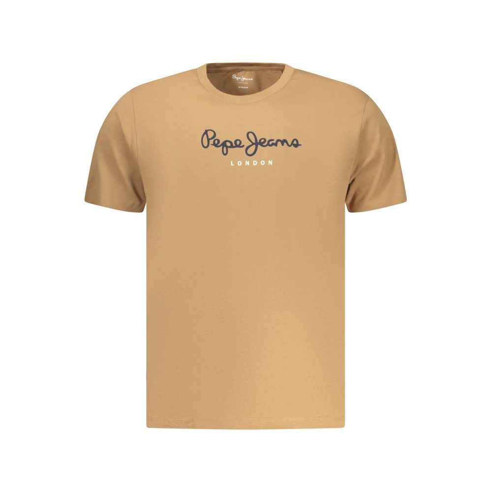 Marrone Cotton Men T-Shirt