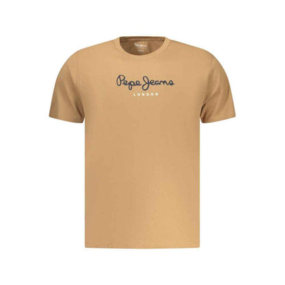 Marrone Cotton Men T-Shirt