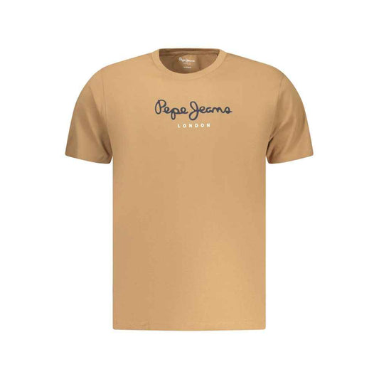 Marrone Cotton Men T-Shirt