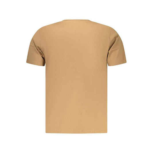 Marrone Cotton Men T-Shirt