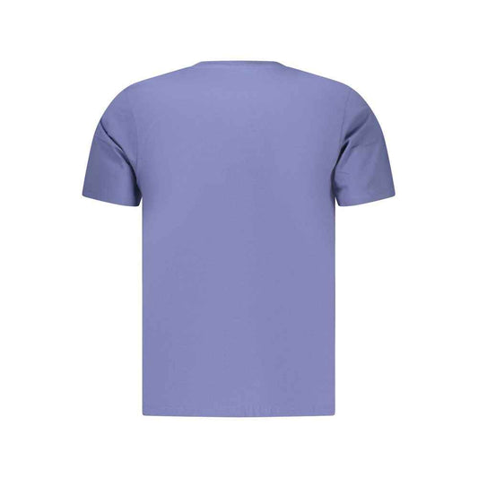 Blu Cotton Men T-Shirt
