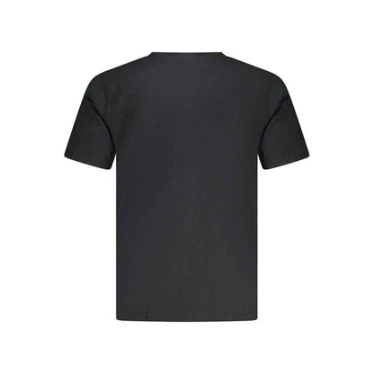 Black Cotton Men T-Shirt