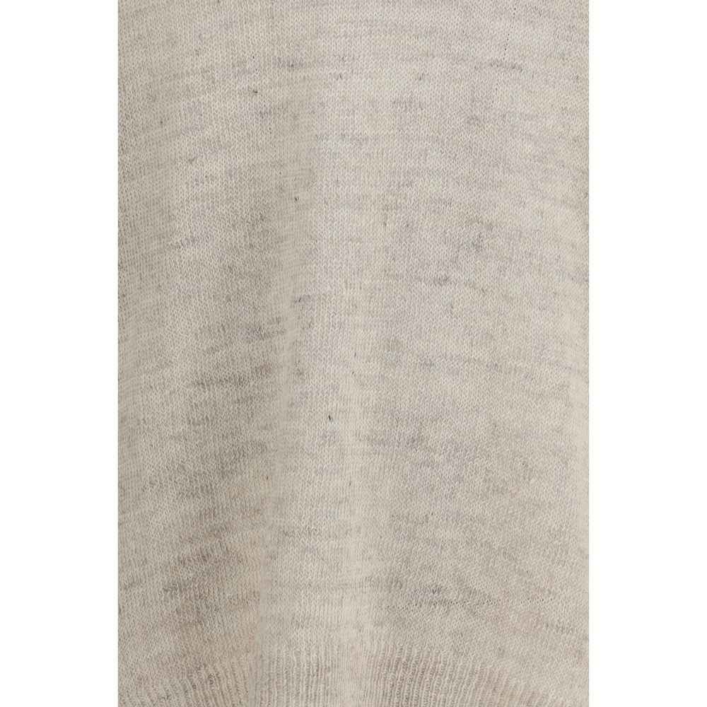Beige Linen Sweatshirt