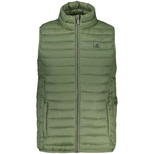 Blue Polyester Men's Vest