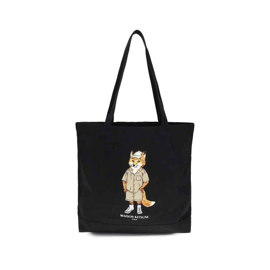Black Cotton Shoulder Bag