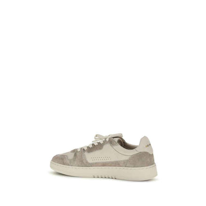 Gray Calf Leather Bos Taurus Low Top Sneakers