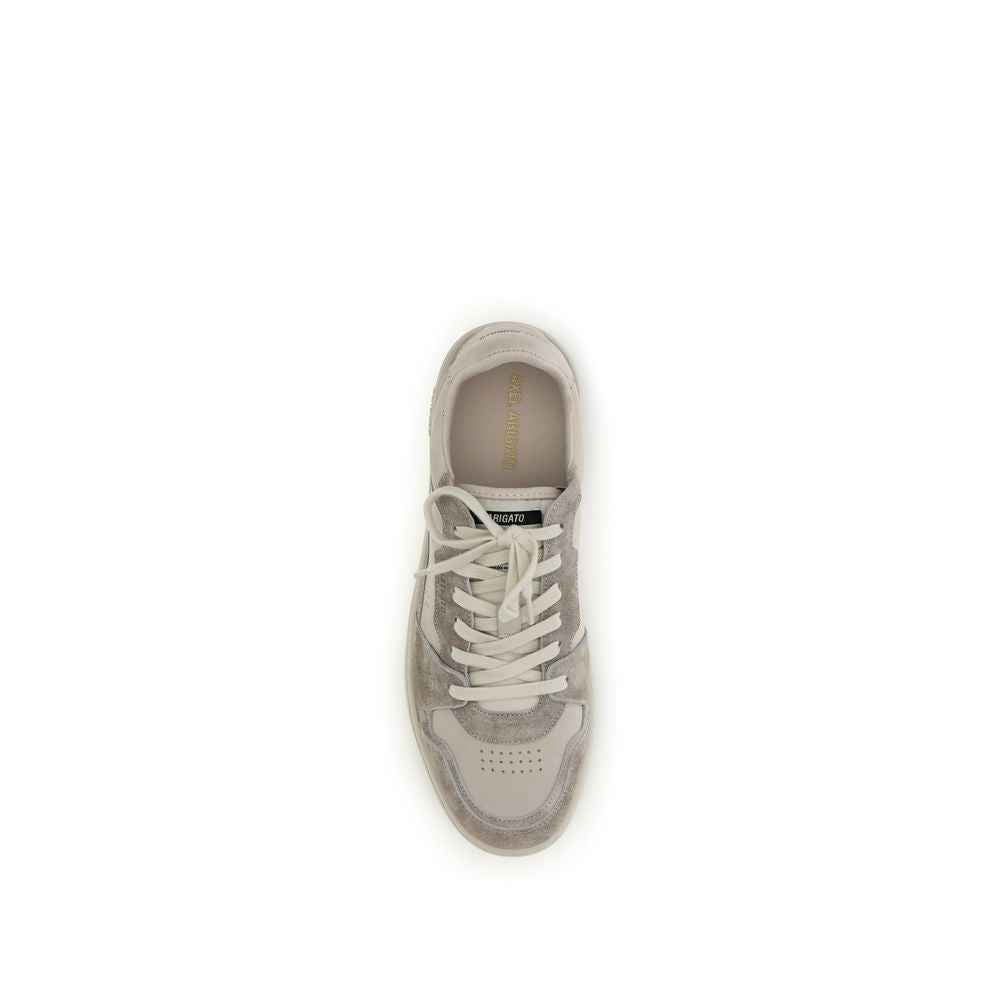 Gray Calf Leather Bos Taurus Low Top Sneakers