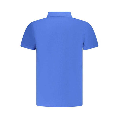 Blue Cotton Men's Polo