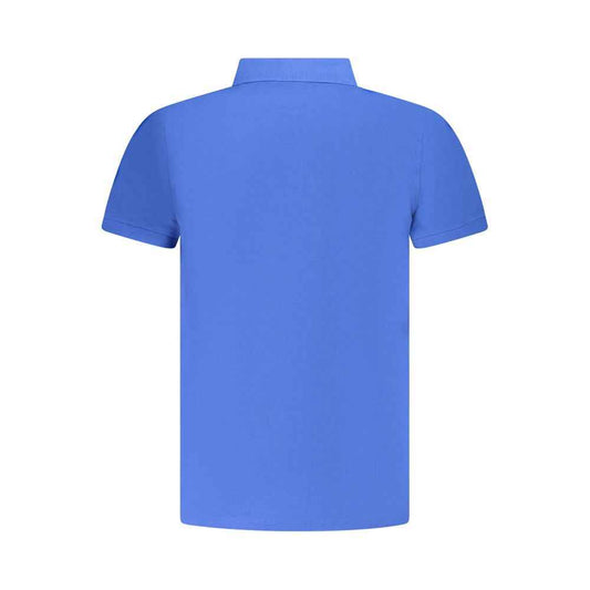 Blue Cotton Men's Polo