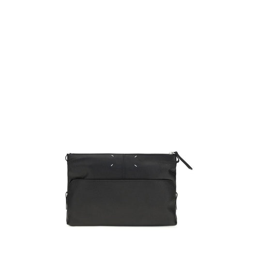 Black Calf Leather Bos Taurus Clutch Bag