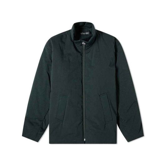 Black Cotton Full-Length Jacket