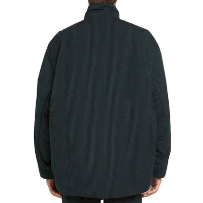 Black Cotton Full-Length Jacket