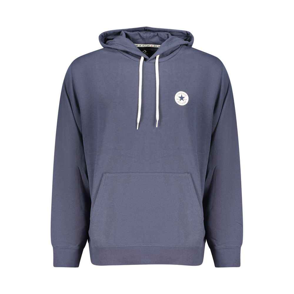 Blue Cotton Men's Hoodie