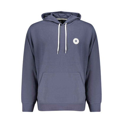 Blue Cotton Men's Hoodie