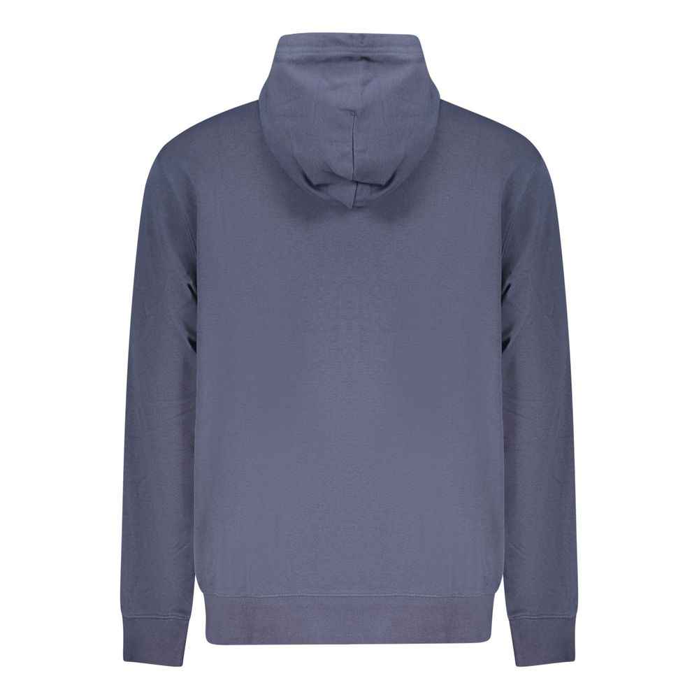 Blue Cotton Men's Hoodie
