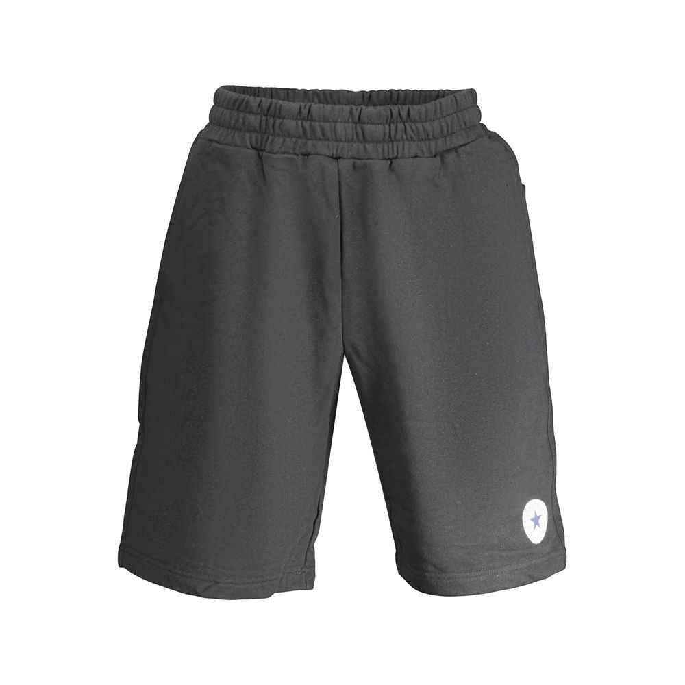 Black Cotton Men's Sweatpants