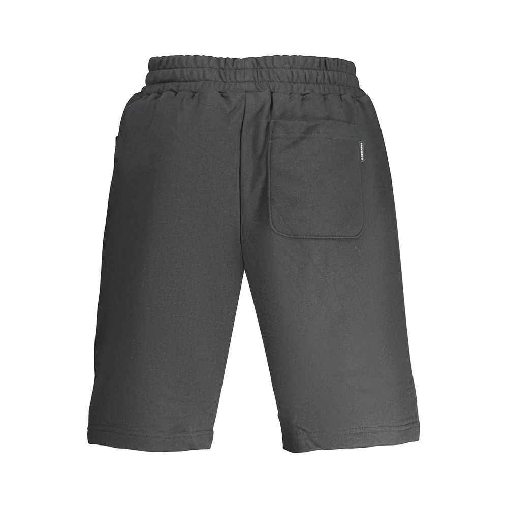 Black Cotton Men's Sweatpants