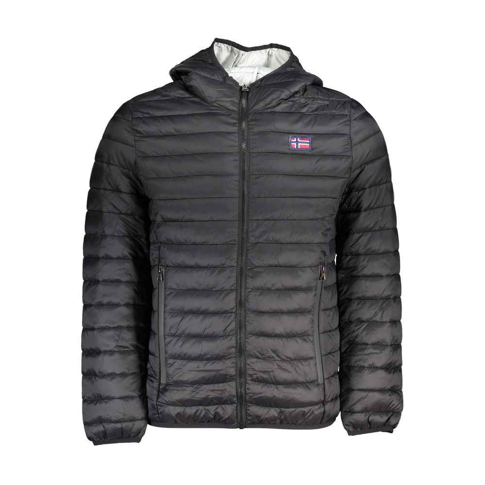 Black Polyamide Men's Jacket