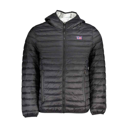 Black Polyamide Men's Jacket