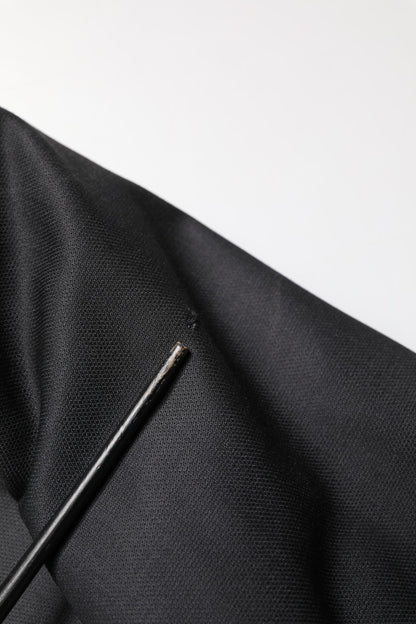 Black Wool 2 Buttons Formal 2 Piece Suit