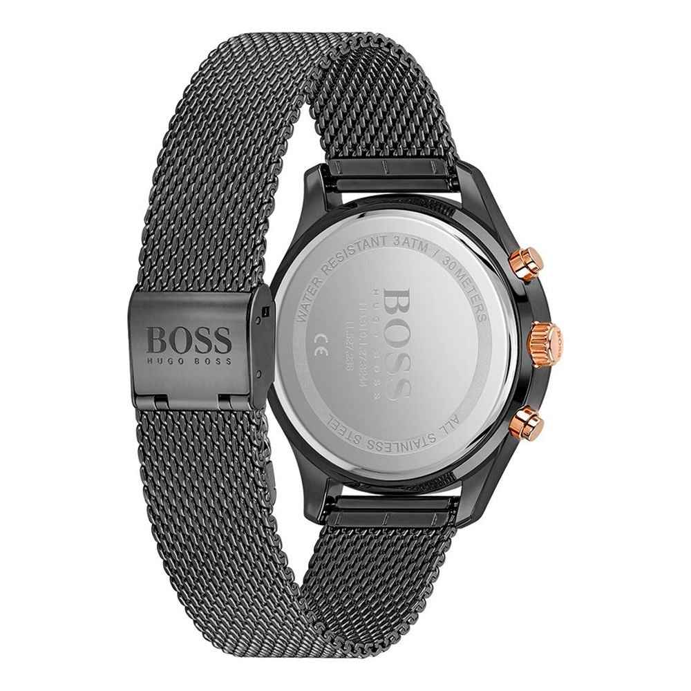 Black Stainless Steel Dress Watch