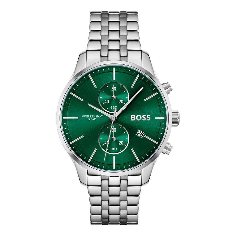 Gray Stainless Steel Dress Watch