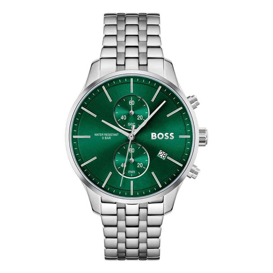 Gray Stainless Steel Dress Watch