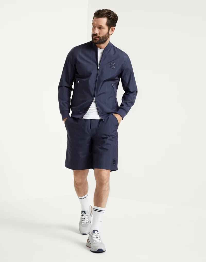 Blue Polyester Sweatshirt