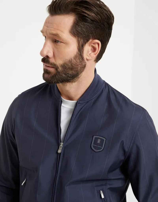 Blue Polyester Sweatshirt