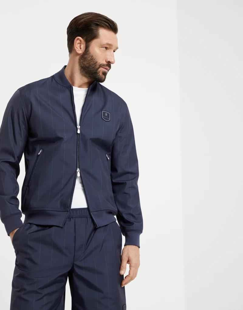Blue Polyester Sweatshirt