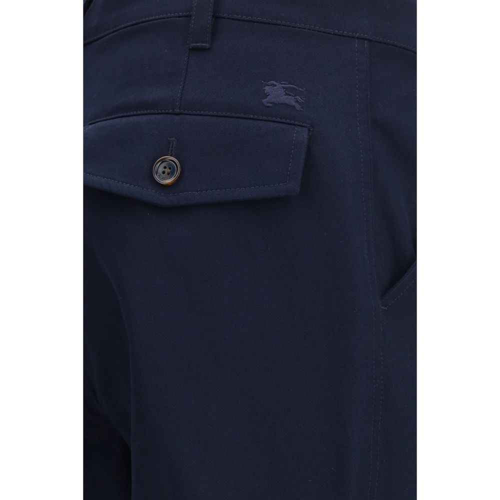 Blue Cotton Chino Pants