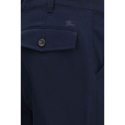 Blue Cotton Chino Pants