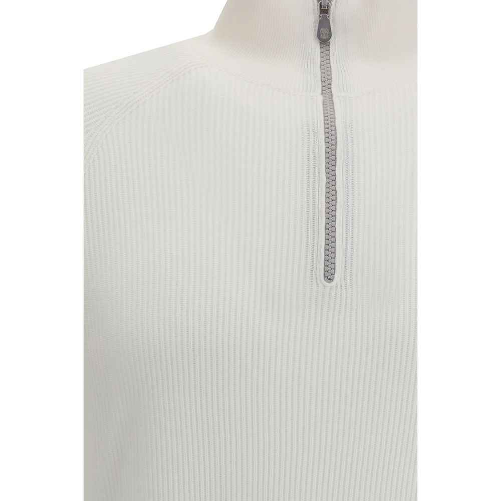 White Cotton Sweatshirt