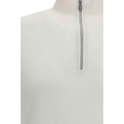White Cotton Sweatshirt