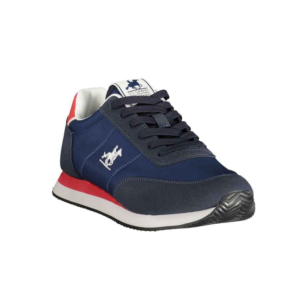 Blue Polyester Men Sneaker