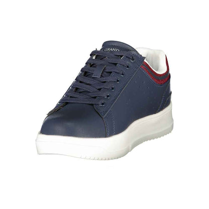 Blue Polyurethane Men's Sneaker