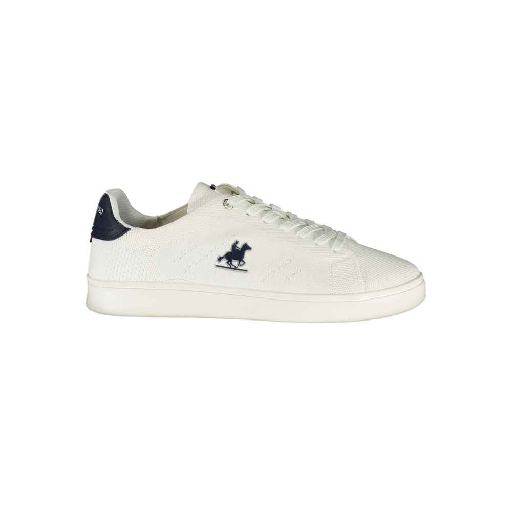 Bianco Poliestere Uomo Sneaker