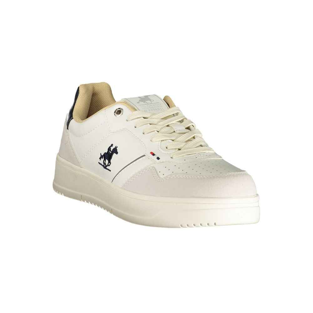 Bianco Polyester Uomo Sneakers
