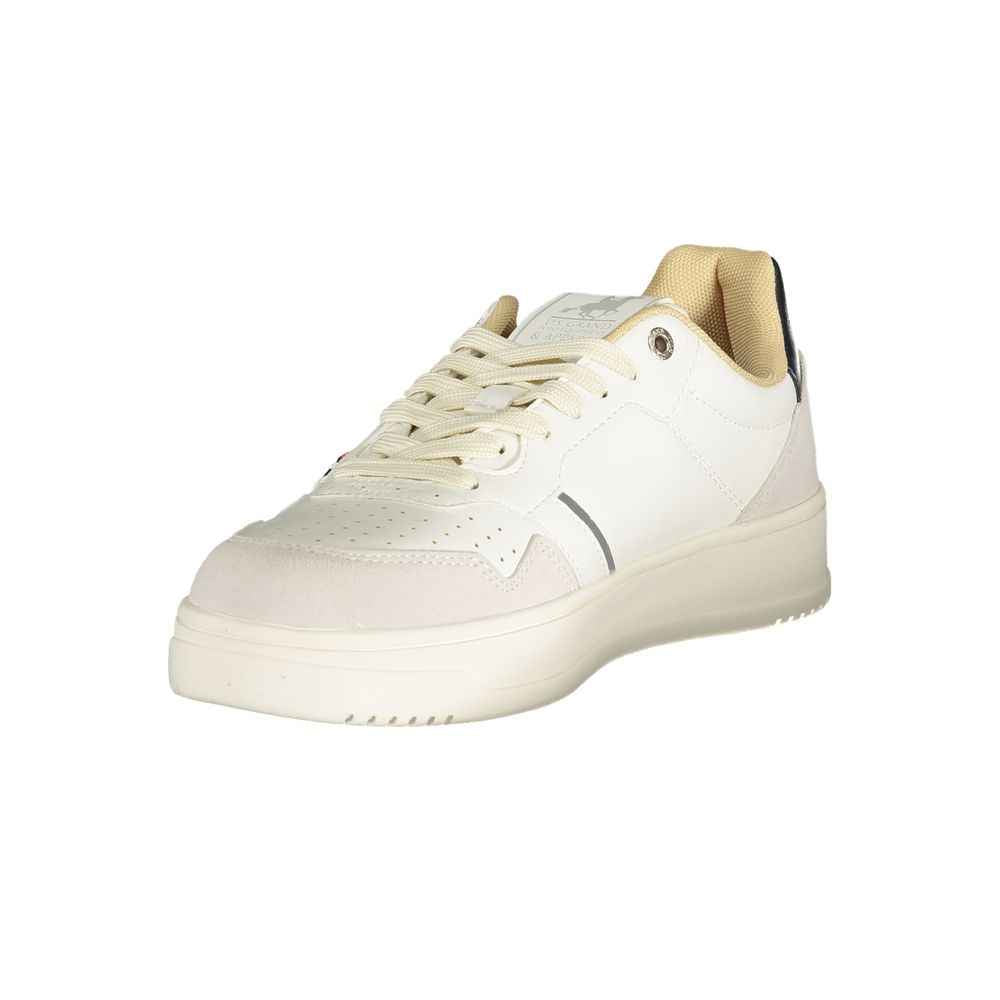 Bianco Polyester Uomo Sneakers