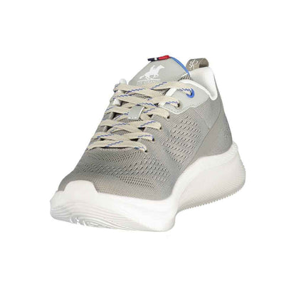 Gray Polyurethane Mens Sneaker